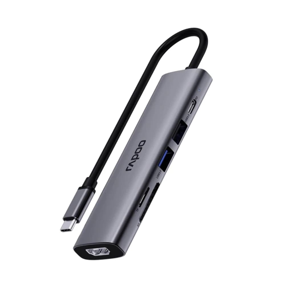 هاب 6 پورت TYPE-C رپو مدل RAPOO XD61 | دنیاکامپیوتر — تصویر ۲
