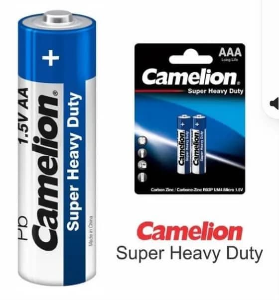 باتری نیم قلمی Super Heavy Duty دوتایی مارک Camelion