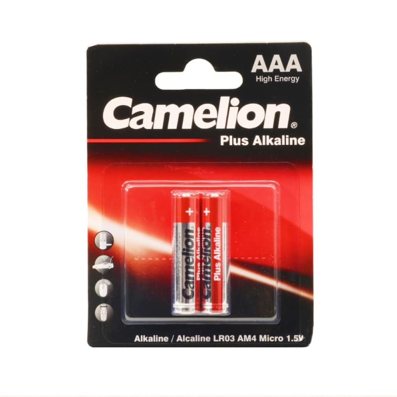 باتری نیم قلمی آلکالاین Plus Alkaline دوتایی مارک Camelion