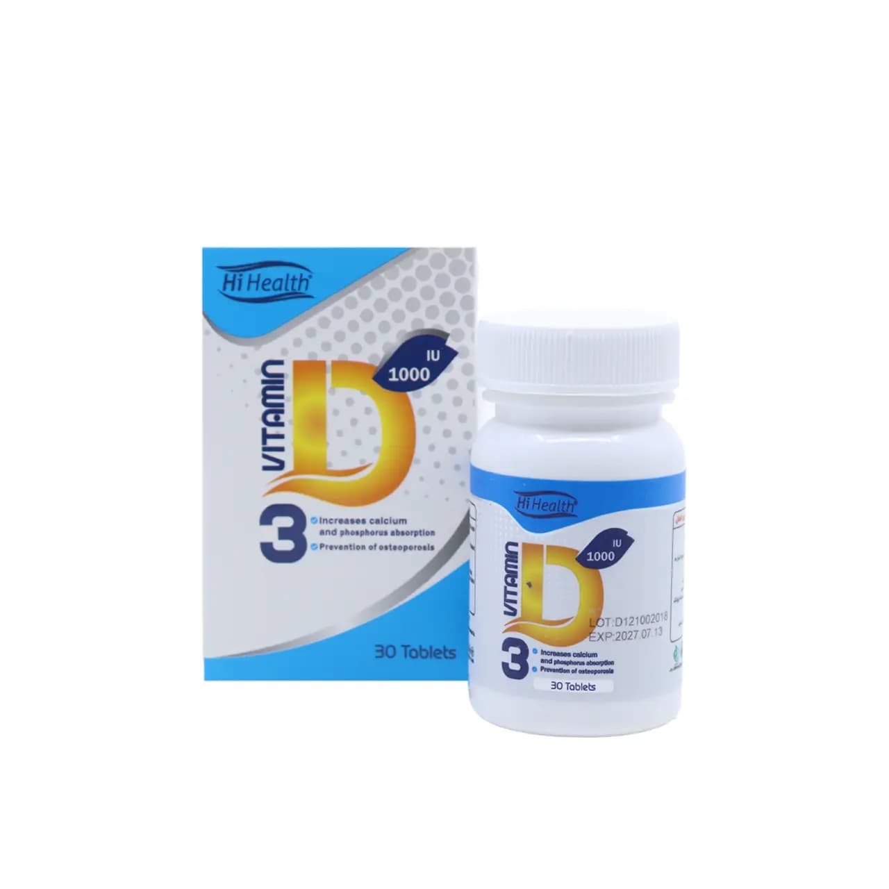 قرص ویتامین D3 1000 واحد های هلث 30 عدد