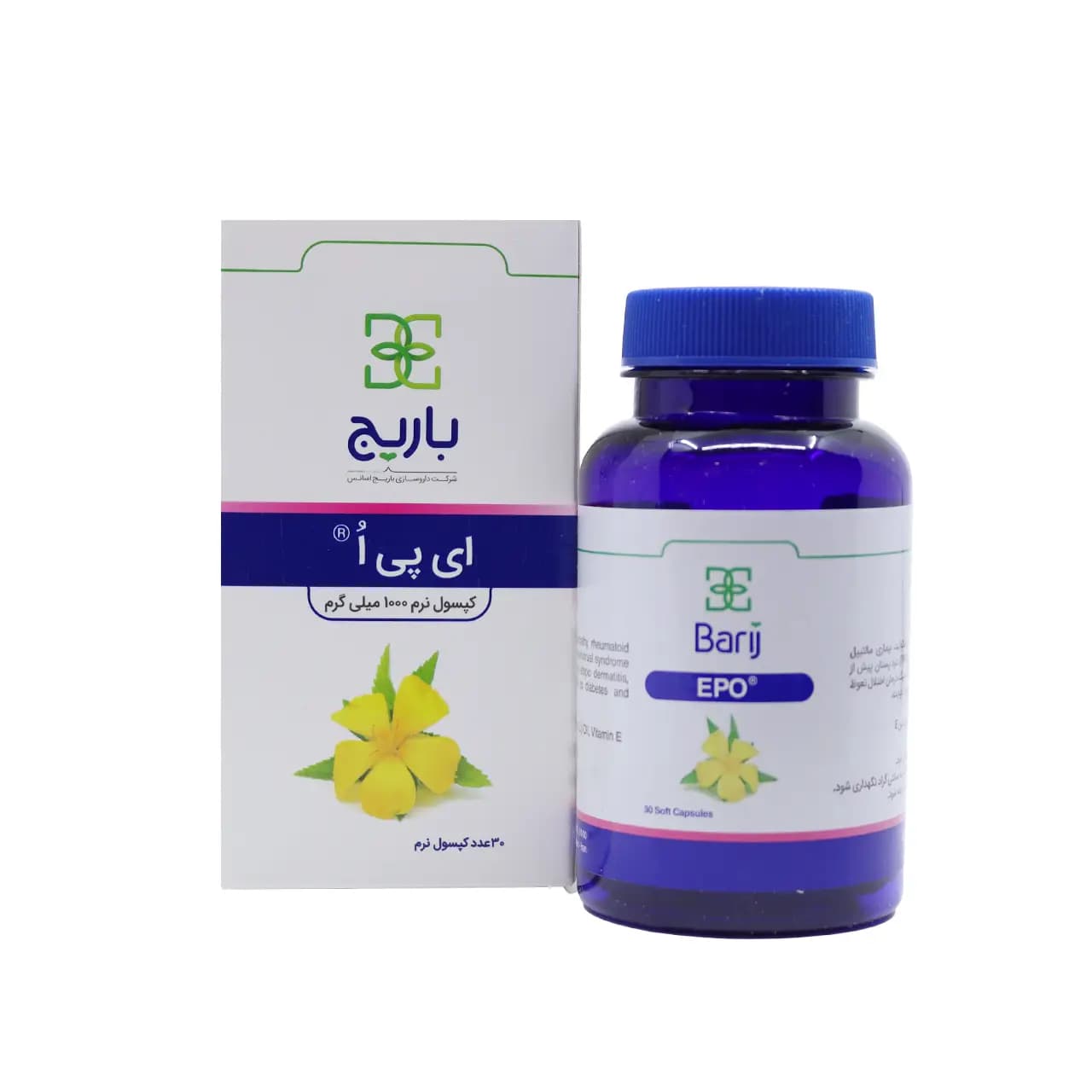 کپسول روغن گل مغربی ای پی اُ باریج اسانس 30 عدد