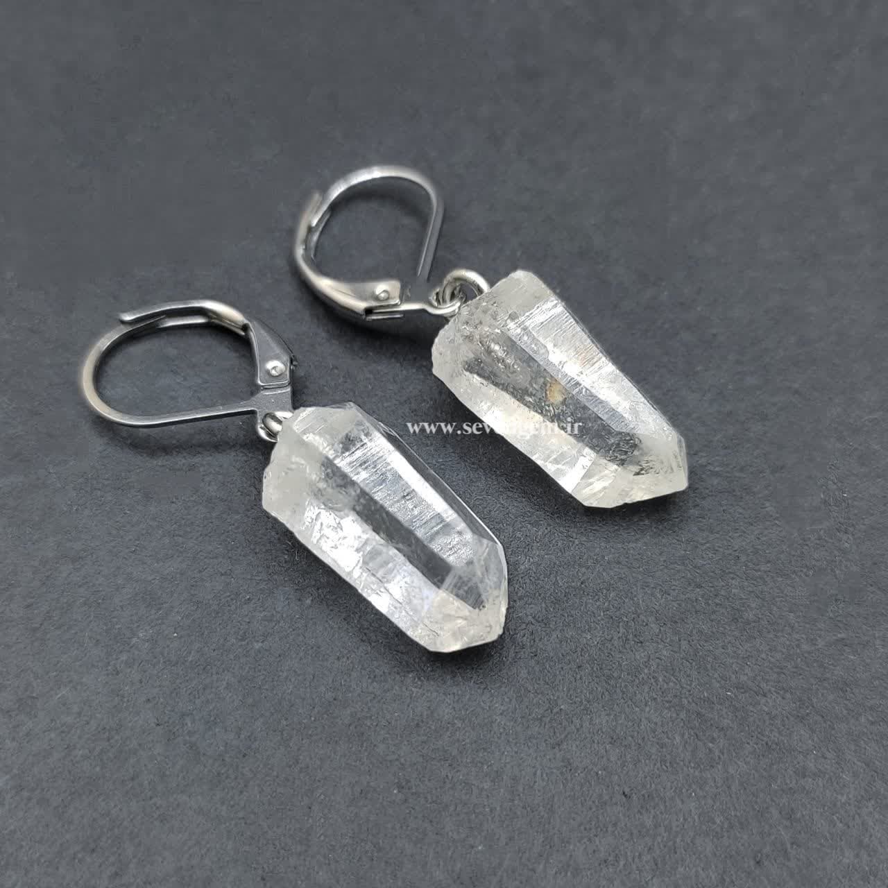 گوشواره کریستال کوارتز کد(B475)