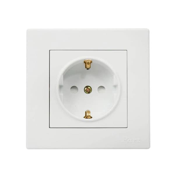 پریز ارت دار با مغزی سرامیکی پارت الکتریک مدل تابش کد 5157 — تصویر ۴