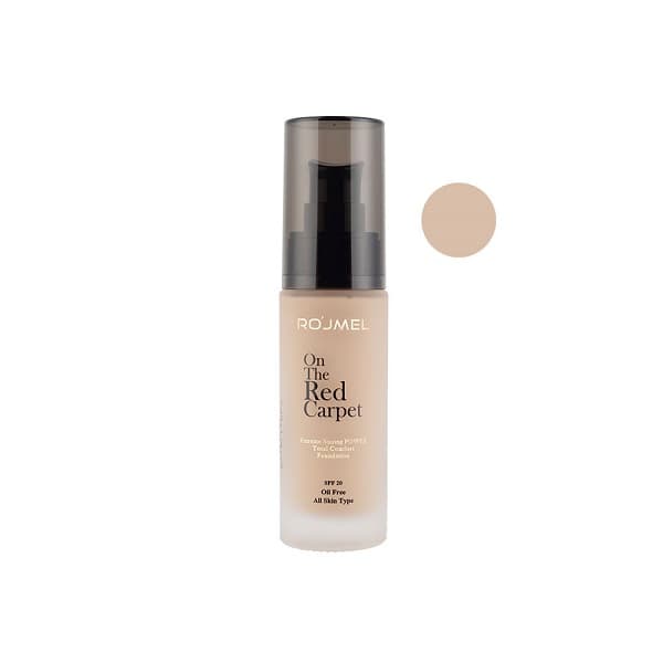 کرم پودر شیشه ای رژمل شماره 022 فاقد چربی SPF20 حجم 30 میل
