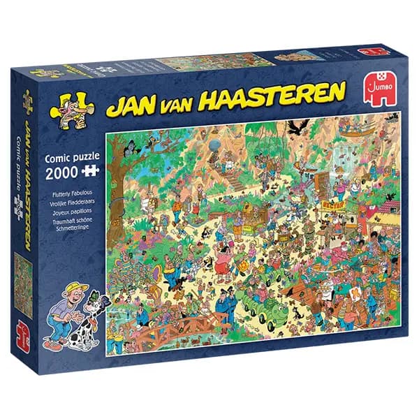 پازل 2000 تکه Jan van Haasteren جامبو طرح باغ شگفت‌انگیز پروانه‌ها