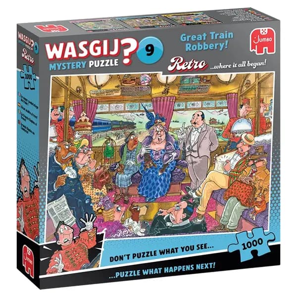 پازل 1000 تکه Wasgij Mystery جامبو طرح سرقت بزرگ در قطار