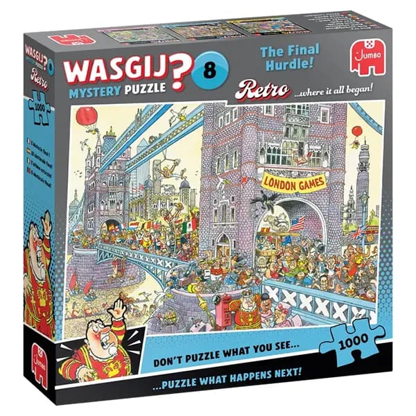 پازل 1000 تکه Wasgij Mystery جامبو طرح آخرین مانع — تصویر ۲