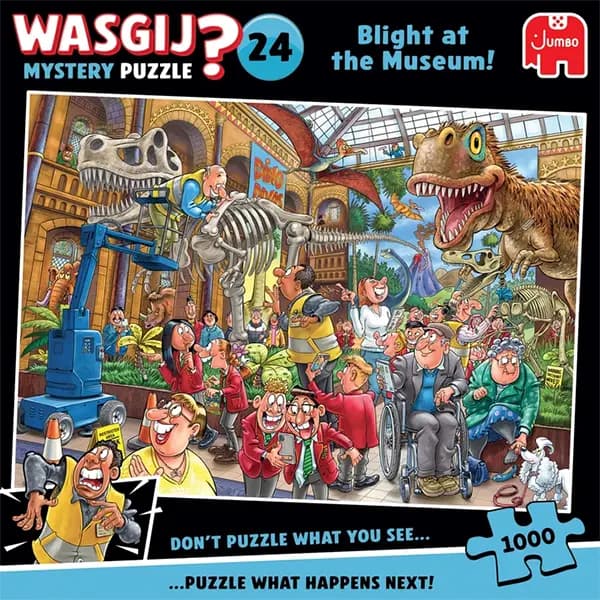 پازل 1000 تکه Wasgij Mystery جامبو طرح آشوب در موزه — تصویر ۷