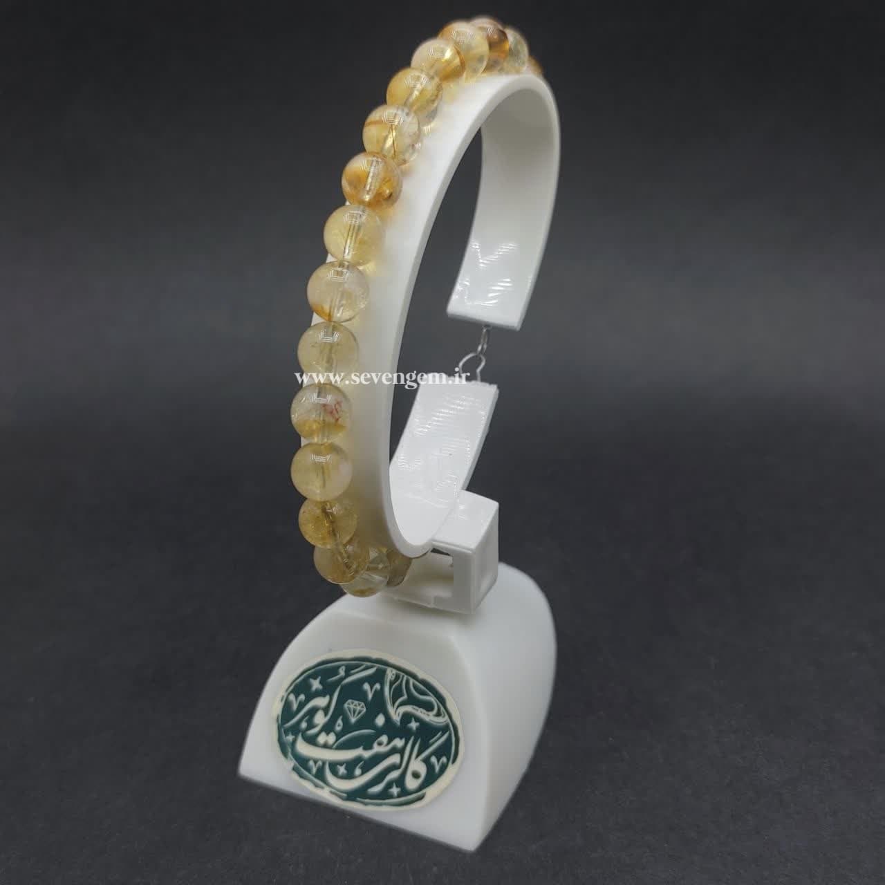 دستبند زنانه سنگ سیترین (کدB324) — تصویر ۵