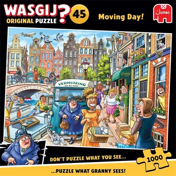 پازل 1000 تکه Wasgij Original جامبو طرح روز اسبابکشی — تصویر ۴