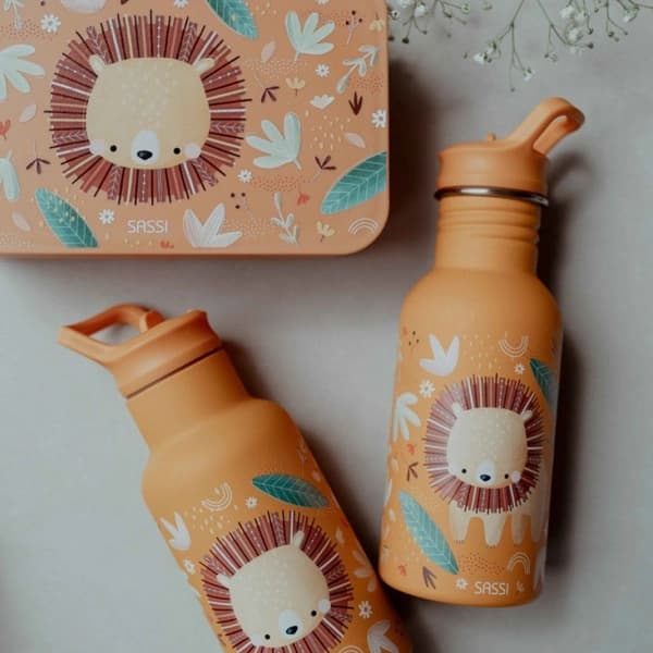 فلاسک استیل 350 میل ساسی Sassi طرح شیر — تصویر ۶