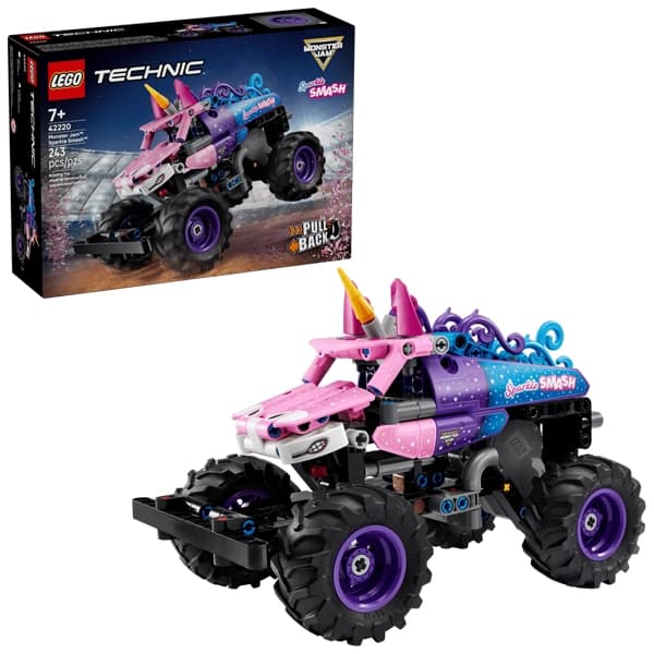 لگو تکنیک مدل 42220 اسپارکل Monster Jam Smash با مکانیزم عقب‌کش