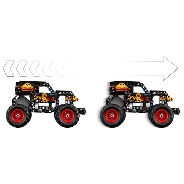 لگو تکنیک مدل 42219 مانستر Jam Grave Digger آتش و یخ — تصویر ۷