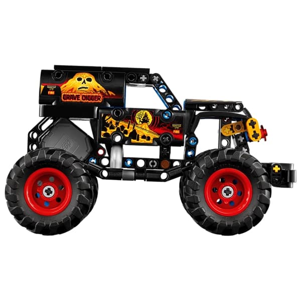لگو تکنیک مدل 42219 مانستر Jam Grave Digger آتش و یخ — تصویر ۶