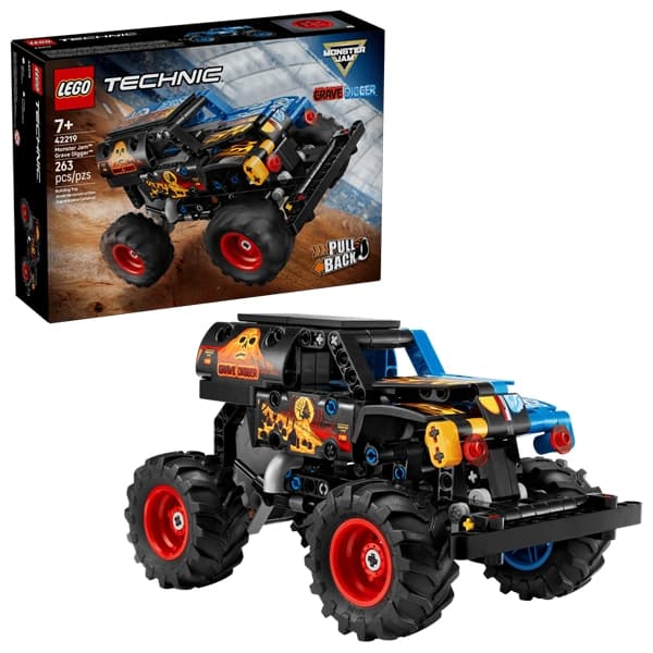لگو تکنیک مدل 42219 مانستر Jam Grave Digger آتش و یخ