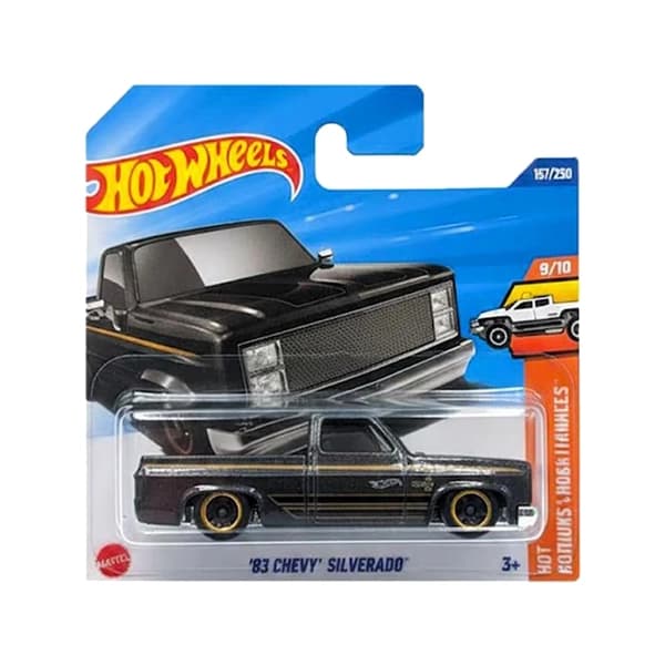 ماشین هات ویلز مدل 83 Chevy Silverado مشکی متالیک کد JMT29