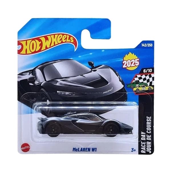 ماشین هات ویلز مدل McLaren W1 مشکی متالیک کد JBC17 — تصویر ۷