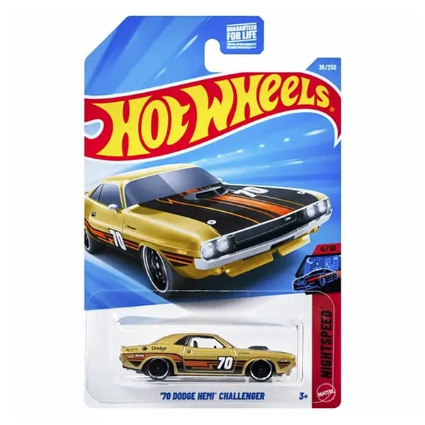 ماشین هات ویلز مدل 1970 Dodge Hemi Challenger کد JJJ07