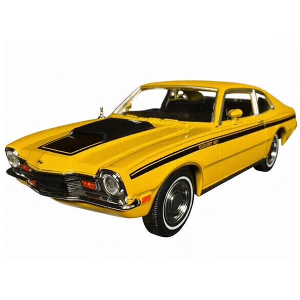 ماکت ماشین فلزی موتورمکس Motormax مدل 1:24 1971 Mercury Comet GT زرد