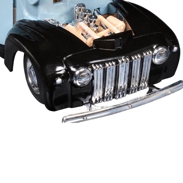 ماکت ماشین فلزی موتور مکس Motormax مدل 1:24 1942-47 Ford Jailbar Pickup آبی — تصویر ۱۲