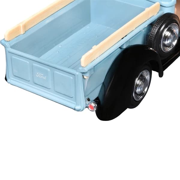 ماکت ماشین فلزی موتور مکس Motormax مدل 1:24 1942-47 Ford Jailbar Pickup آبی — تصویر ۱۰
