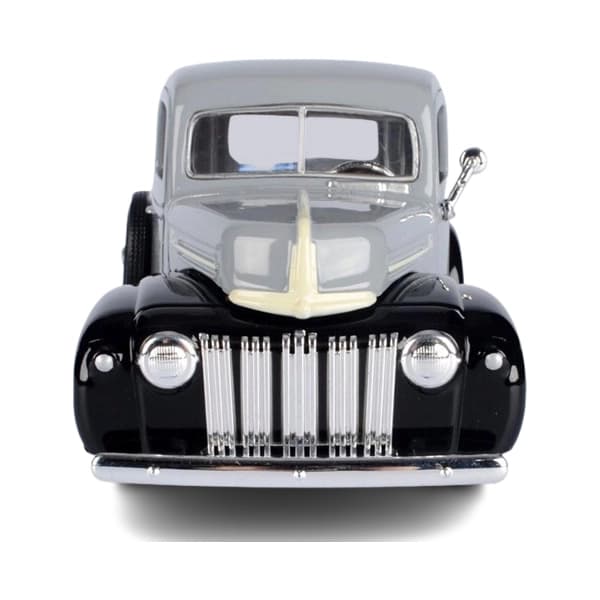 ماکت فلزی وانت موتورمکس Motormax مدل 1:24 Ford Jailbar Pickup 1942-47 طوسی — تصویر ۱۲