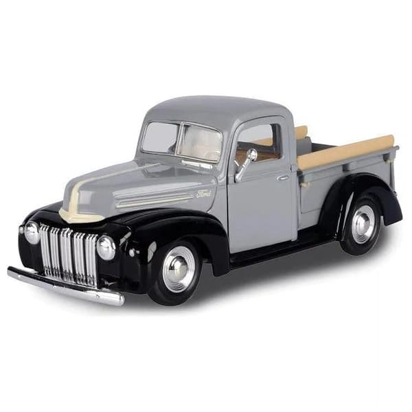 ماکت فلزی وانت موتورمکس Motormax مدل 1:24 Ford Jailbar Pickup 1942-47 طوسی