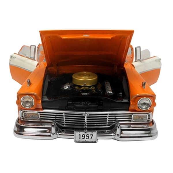 ماکت ماشین فلزی لاکی دایکست مدل 1957 Ford Ranchero Pickup Truck نارنجی — تصویر ۶