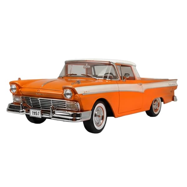 ماکت ماشین فلزی لاکی دایکست مدل 1957 Ford Ranchero Pickup Truck نارنجی — تصویر ۲