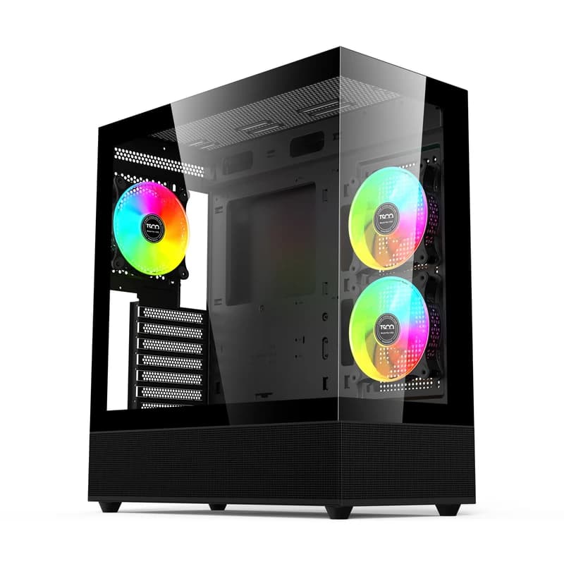 کیس کامپیوتر تسکو GC 4491 RGB Mid Tower مشکی — تصویر ۲