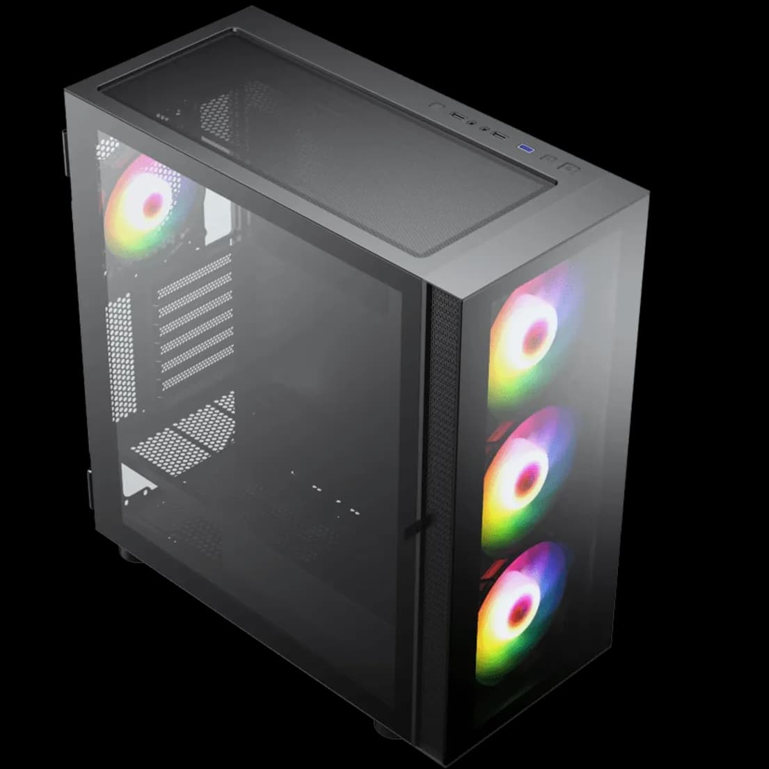 کیس کامپیوتر اوست GT AV301 MB RGB Mid Tower مشکی — تصویر ۷