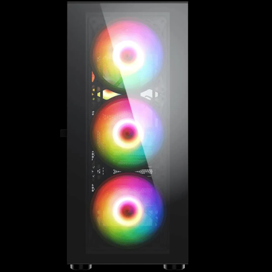 کیس کامپیوتر اوست GT AV301 MB RGB Mid Tower مشکی — تصویر ۹