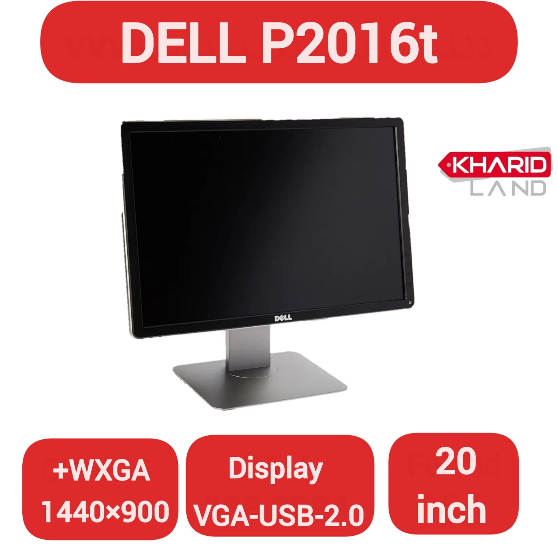 مانیتور استوک 20 اینچ Dell مدل P2016T — تصویر ۱۰