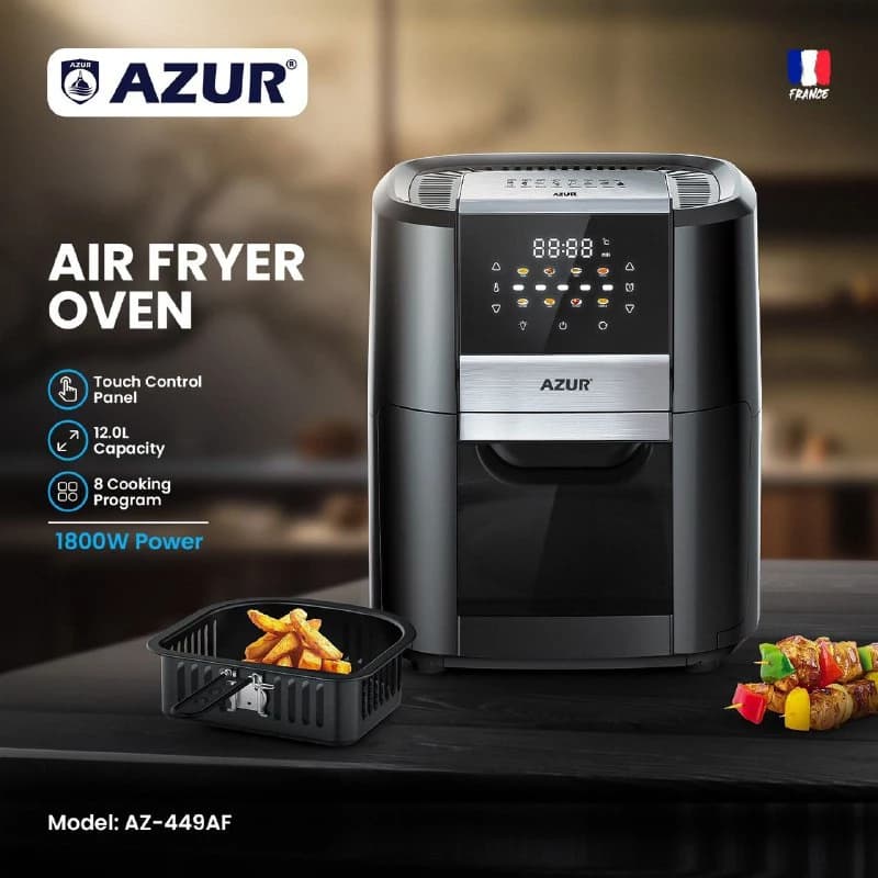 فر سرخ کن بدون روغن آزور مدل AZ-449AF — تصویر ۵