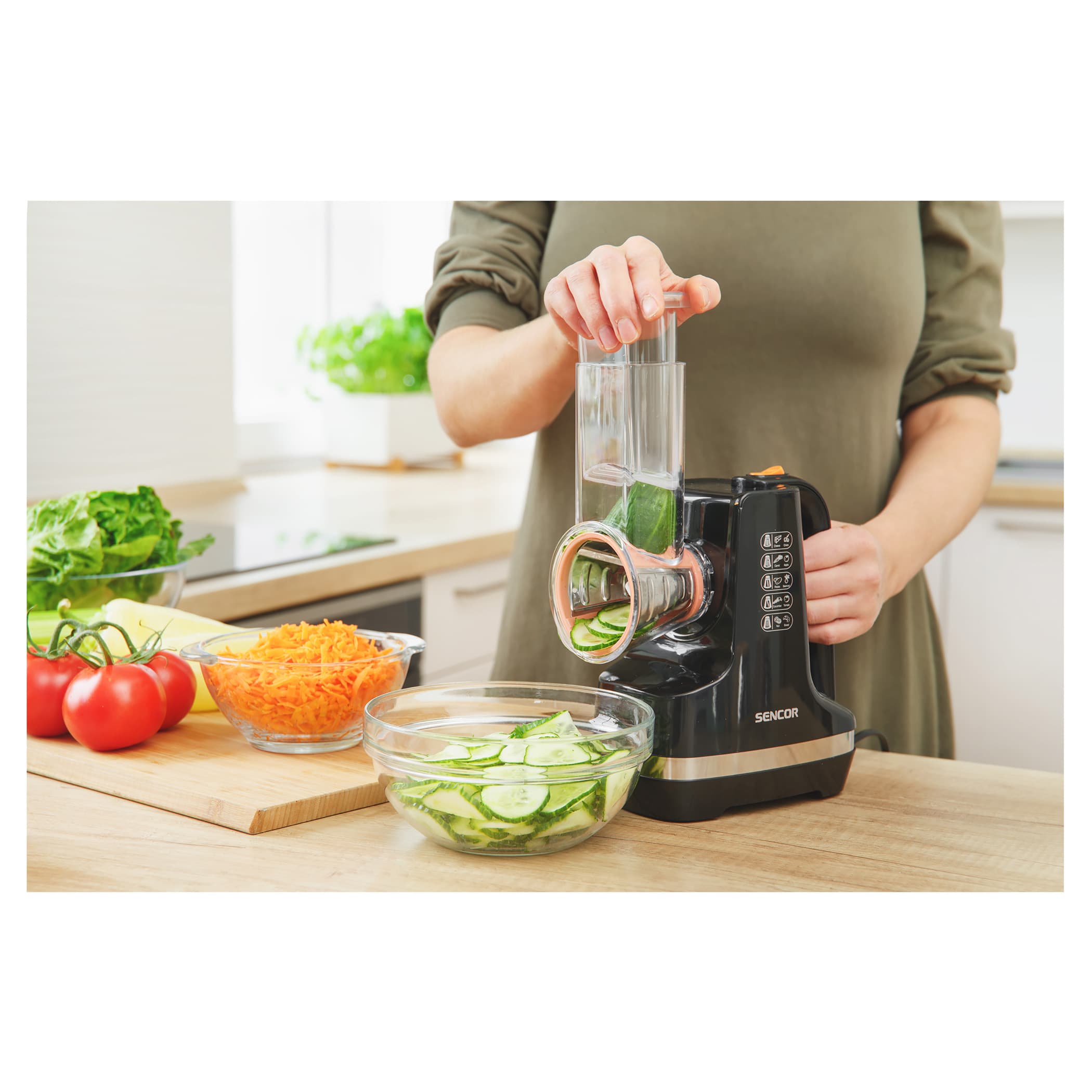 رنده برقی و سالاد ساز سنکور مدل SSG 4301BK — تصویر ۸