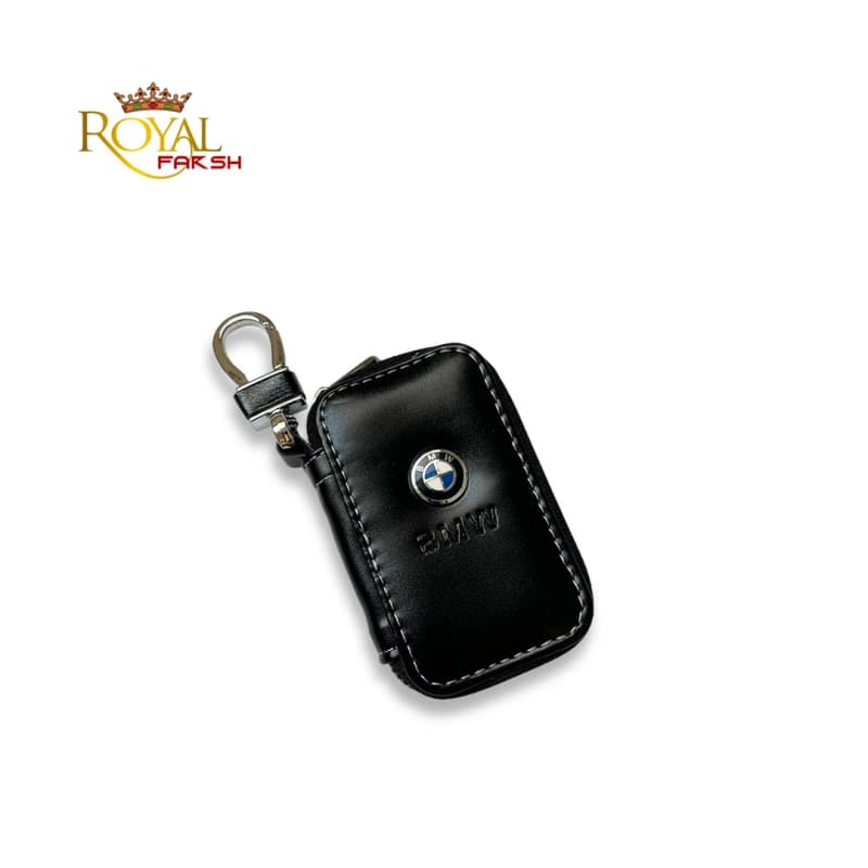 کیف ریموت بی ام و _ چرمی با لوگوی فلزی