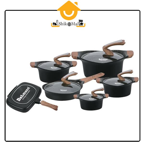 سرویس قابلمه گرانیتی دلمونتی ایتالیا مدل DL 1160 — تصویر ۸