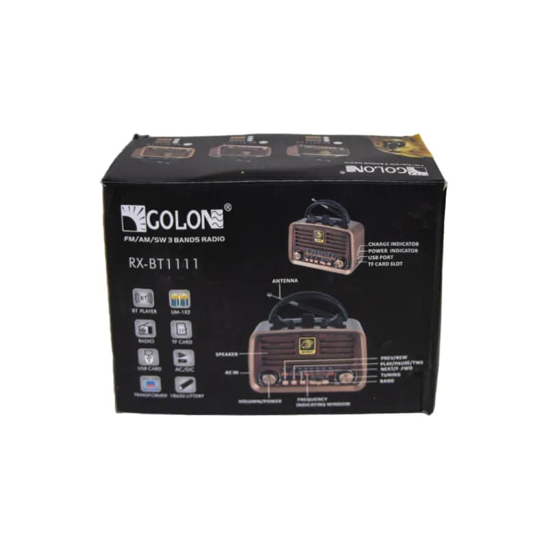 رادیو اسپیکر بلوتوثی فلش خور Golon RX-BT1110 — تصویر ۷