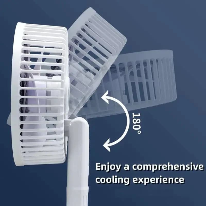 پنکه شارژی رومیزی و پایه‌دار Multi Function Desktop Fan — تصویر ۸