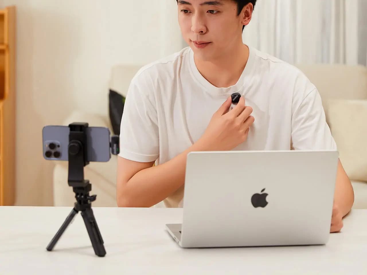 میکروفن یقه ای بیسیم گودکس Godox Cube-S 2-Person دو نفره برای iOS — تصویر ۱۲