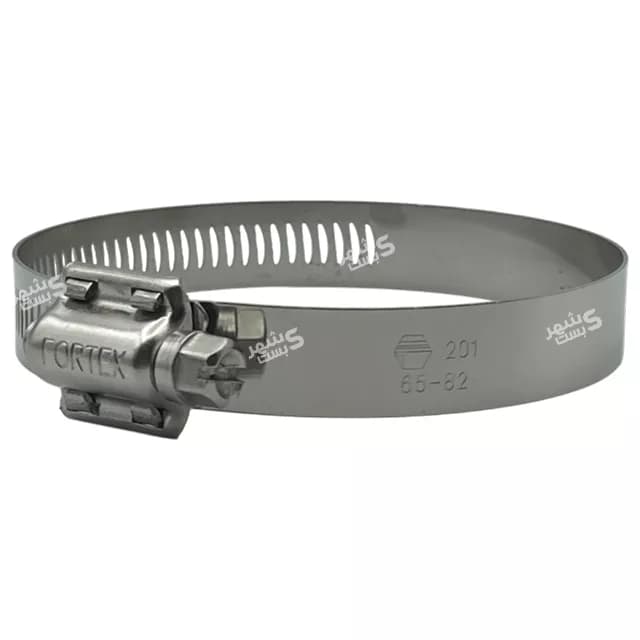 بست شیلنگ استیل 65/82 میلیمتر فورتکس (FORTEX)