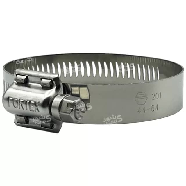 بست شیلنگ استیل 44/64 میلیمتر فورتکس (FORTEX)