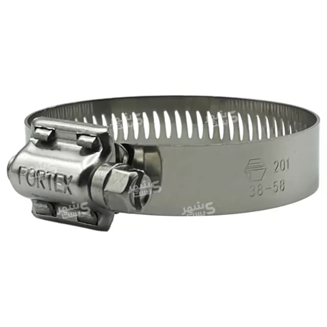 بست شیلنگ استیل 38/58 میلیمتر فورتکس (FORTEX) — تصویر ۹