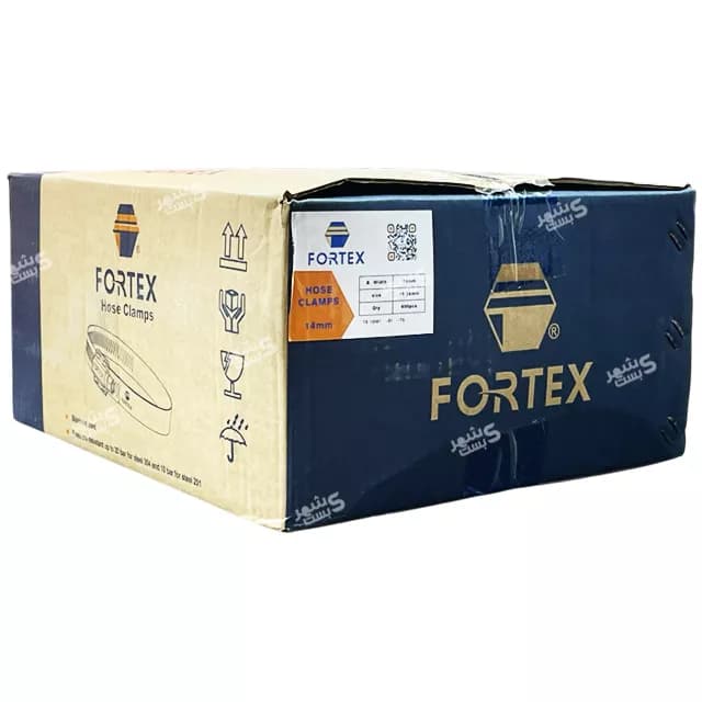 بست شیلنگ استیل 19/26 میلیمتر فورتکس (FORTEX) — تصویر ۸
