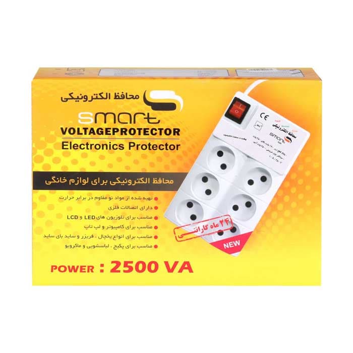 محافظ برق ۶ خانه ۳ متری کلید دار Smart 6030 — تصویر ۳