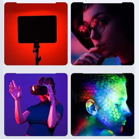 پنل نور ثابت PM-60 LED RGB — تصویر ۷