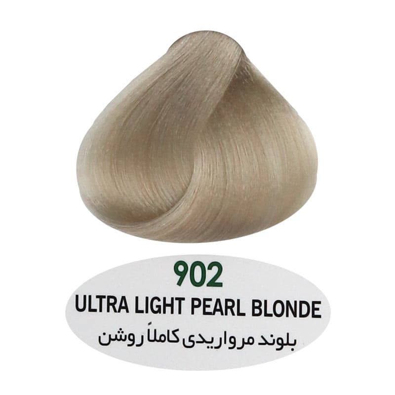 کیت رنگ موی بلوند مرواریدی کاملا روشن بدون آمونیاک زنانه کلینیک شماره 902 — تصویر ۴