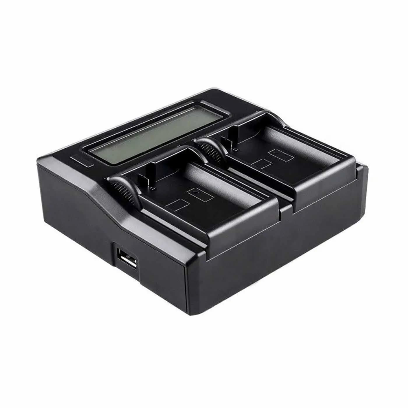 شارژر دوبل Coolcam Dual Charger LP-E6 همراه دو باتری LP-E6N — تصویر ۴