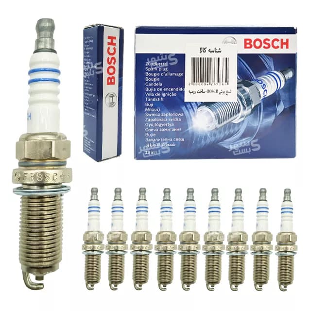 شمع خودرو تک پلاتین پایه بلند بوش BOSCH روسی مدل FR8SC+42 — تصویر ۸