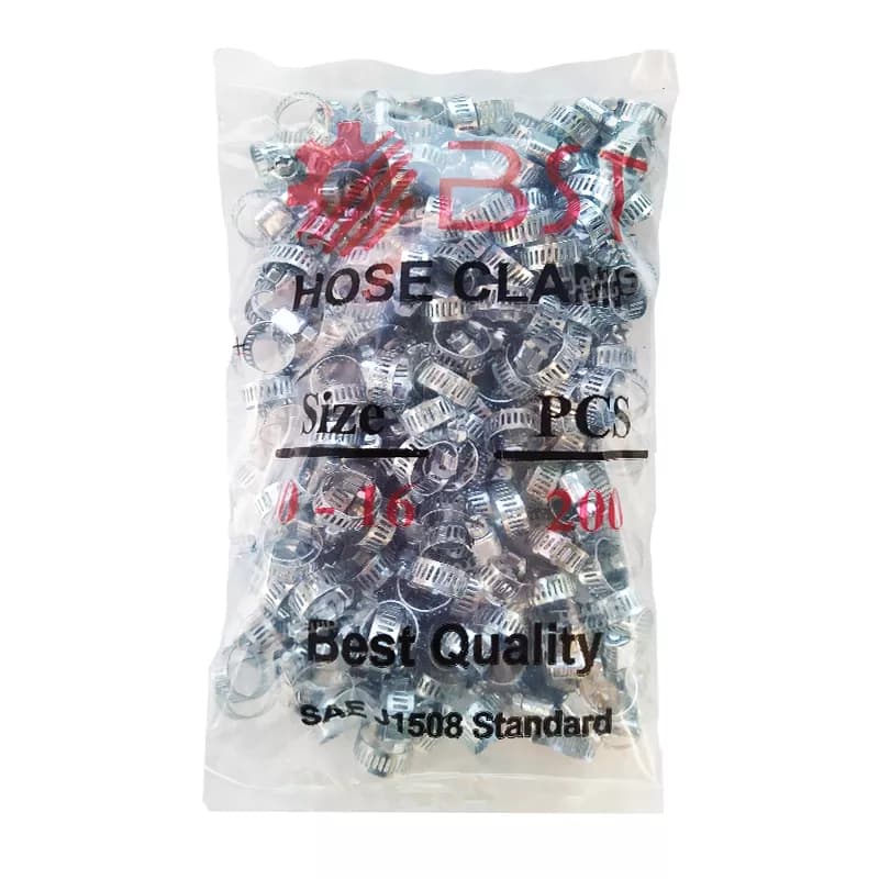 بست شلنگ فلزی گازی سایز 10/16میلیمتر برند بی اس تی (BST) — تصویر ۳